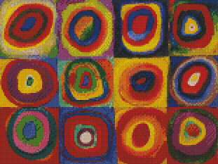 Squares with Concentric Circles | Wassily Kandinsky