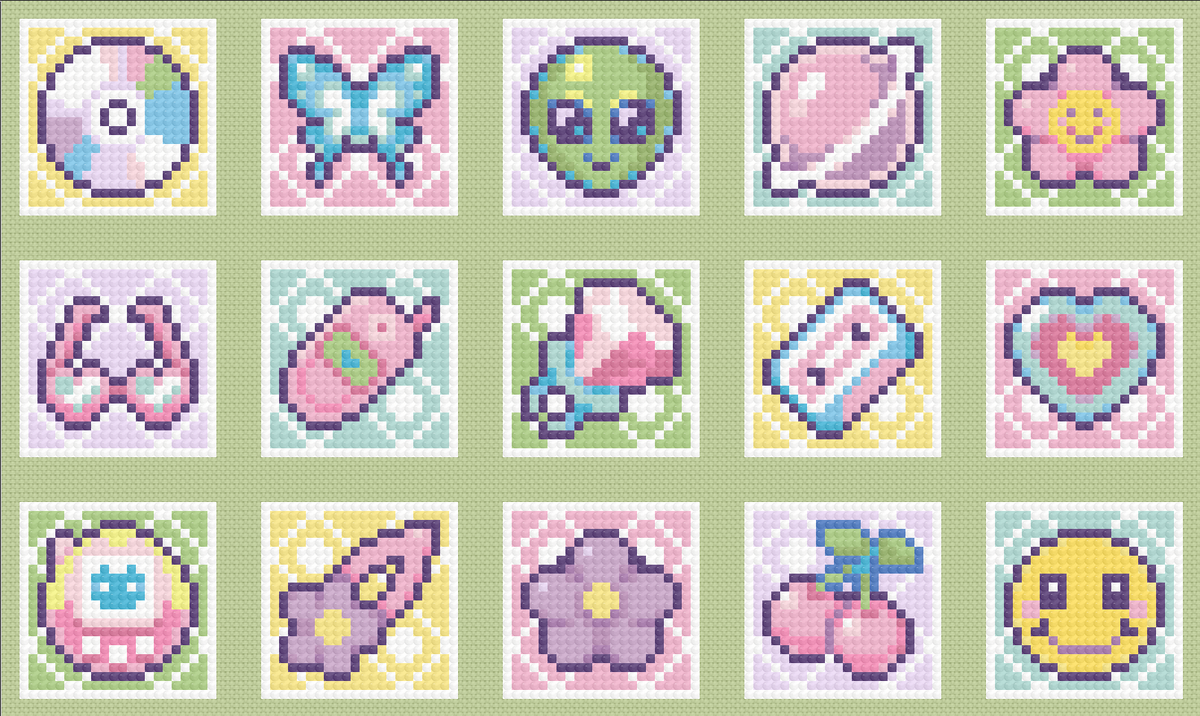 Y2K | Minis | Pixel Charted