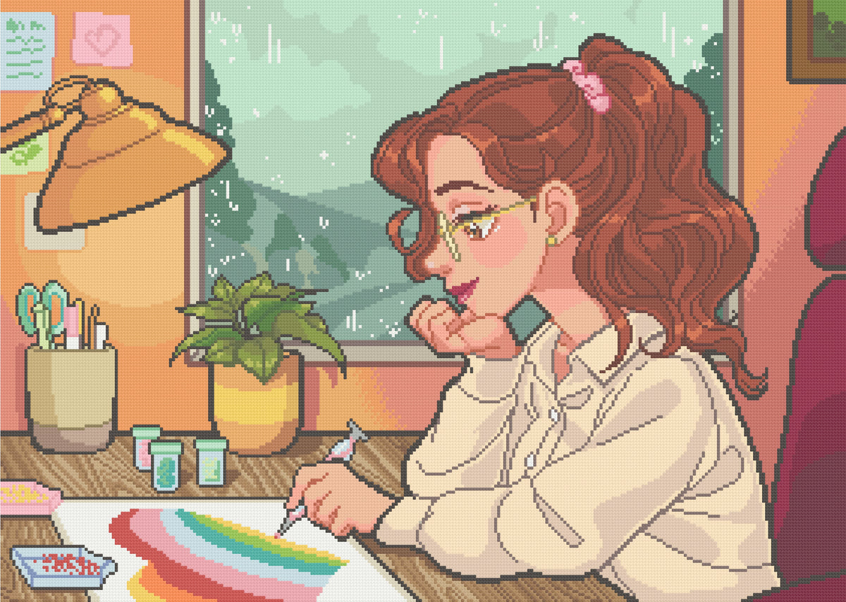 Rainy Day Spent Diamond Painting | Pixel Charted