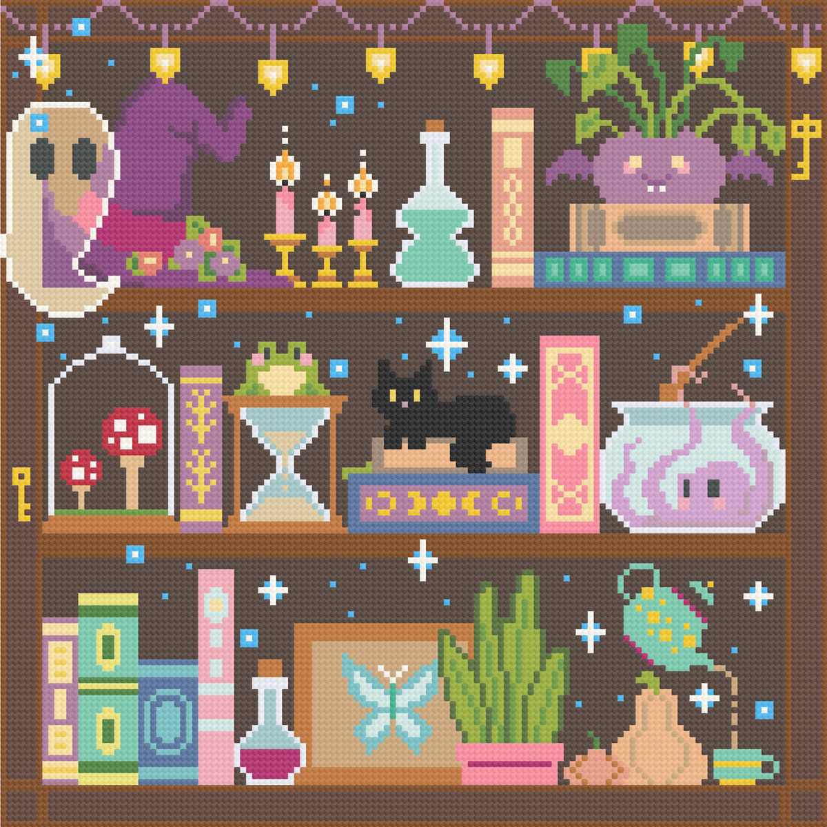 Octopus Magic | Pixel Charted | Ready To Ship