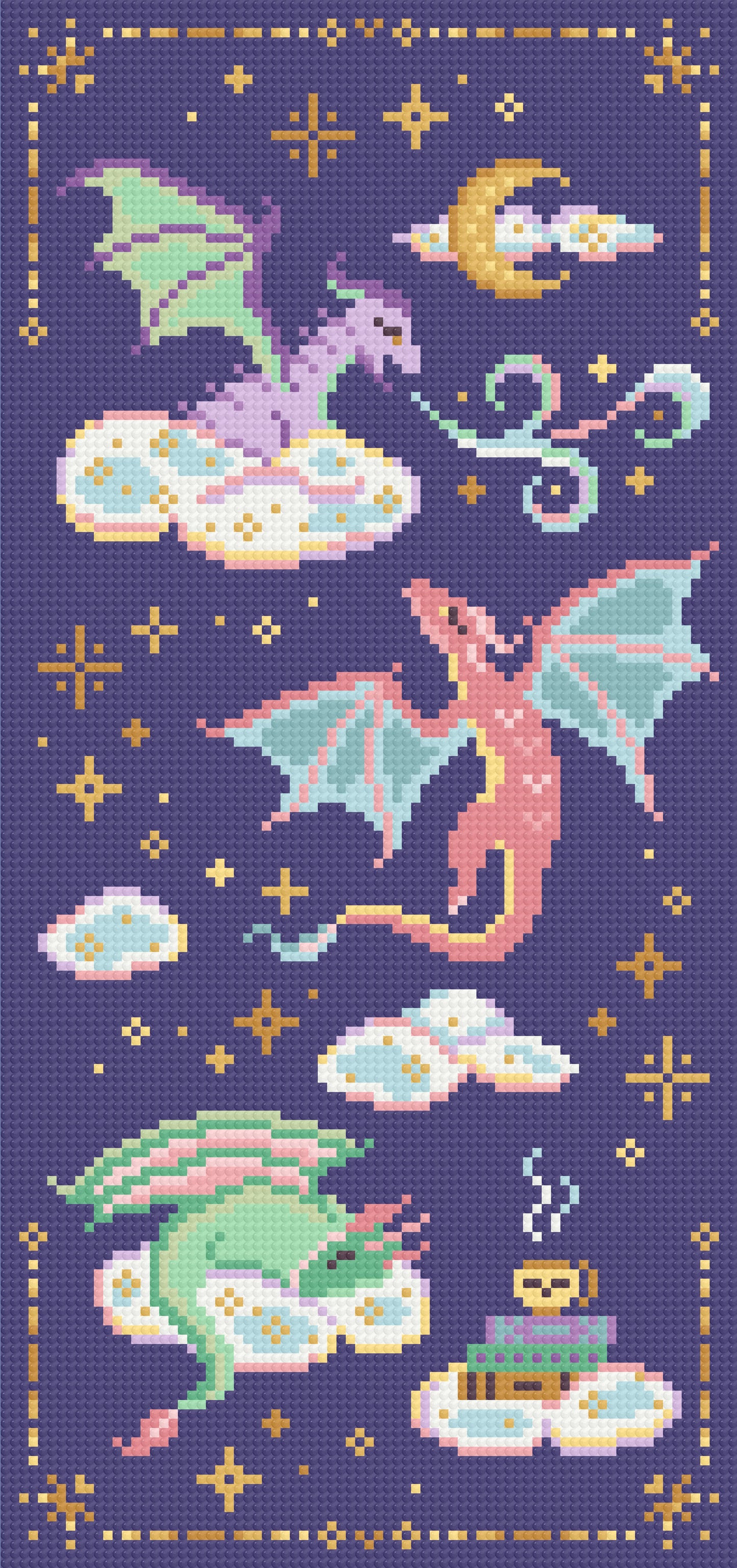 Dragon Dreams | Pixel Charted | Ready To Ship