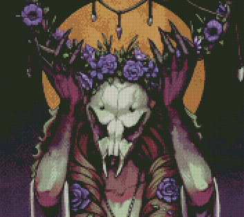 Antlers and Flowers