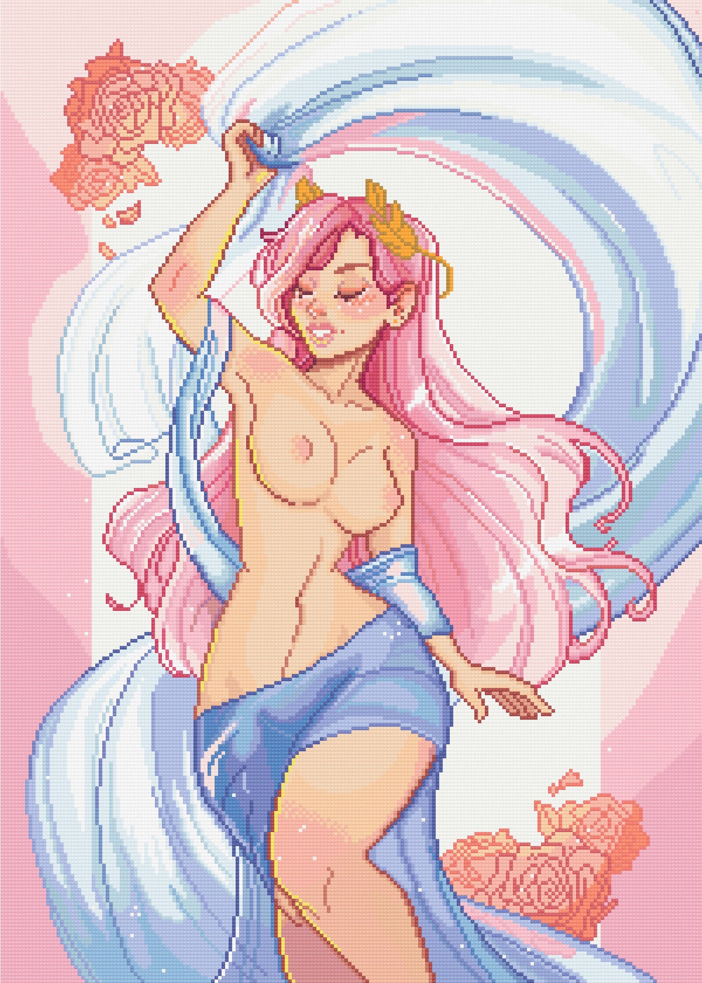 Aphrodite | Pixel Charted | Nsfw  | Ready To Ship