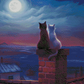 Cats On A Roof