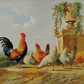 A Rooster With Hens And Chicks | Albertus Verhoesen