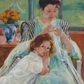 Young Mother Sewing | Mary Cassatt