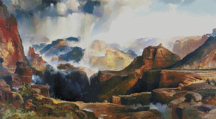 The Chasm Of The Colorado | Thomas Moran | JadedGemShop X SingleAndPlacing