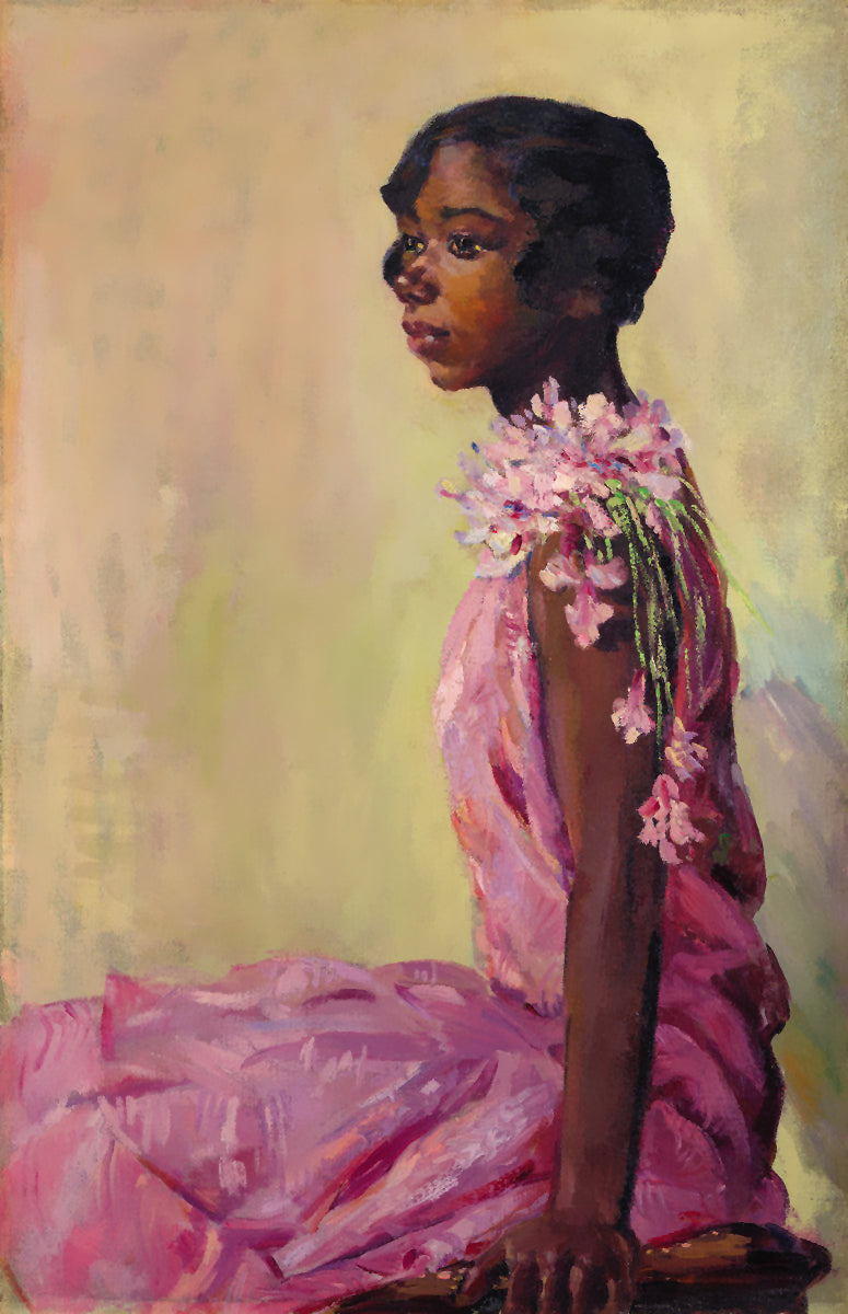 Girl in Pink Dress | Laura Wheeler Waring