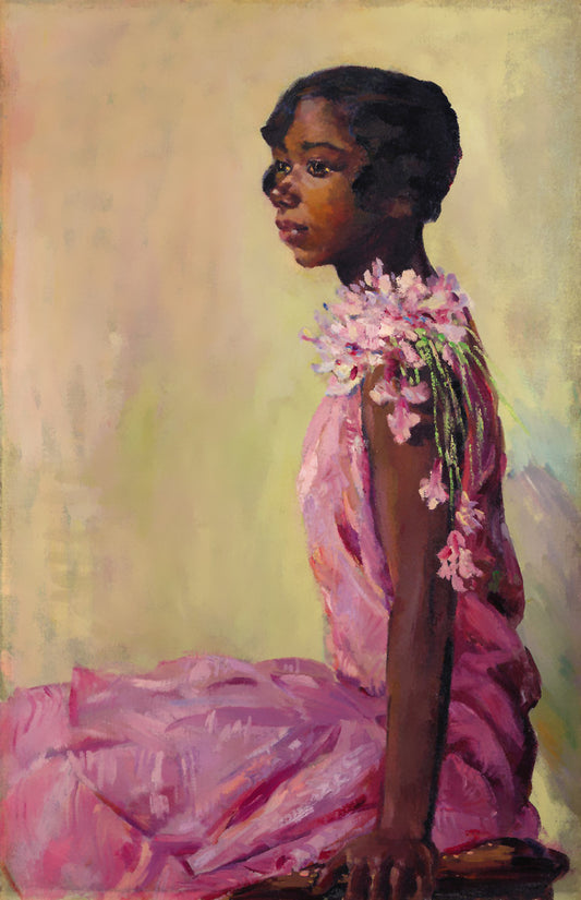Girl in Pink Dress | Laura Wheeler Waring