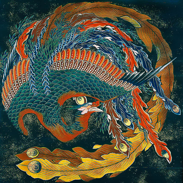 Matsuri Yatai Phoenix | Katsushika Hokusai | JadedGemShop X SingleAndPlacing