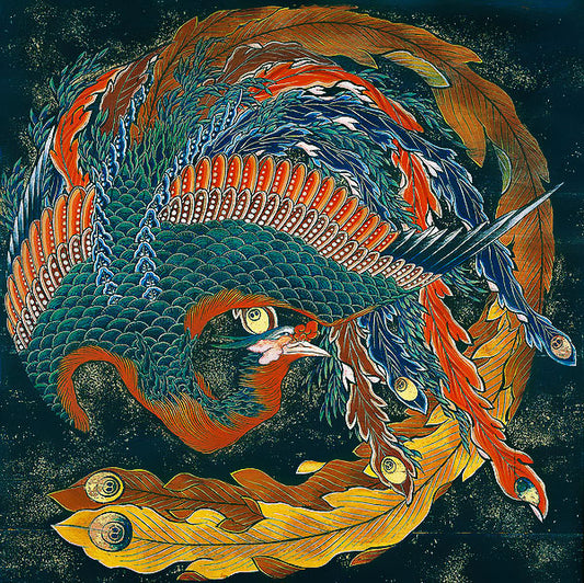 Matsuri Yatai Phoenix | Katsushika Hokusai | JadedGemShop X SingleAndPlacing