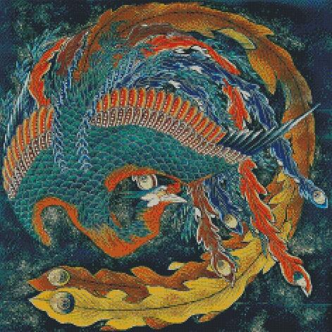 Matsuri Yatai Phoenix | Katsushika Hokusai | JadedGemShop X SingleAndPlacing
