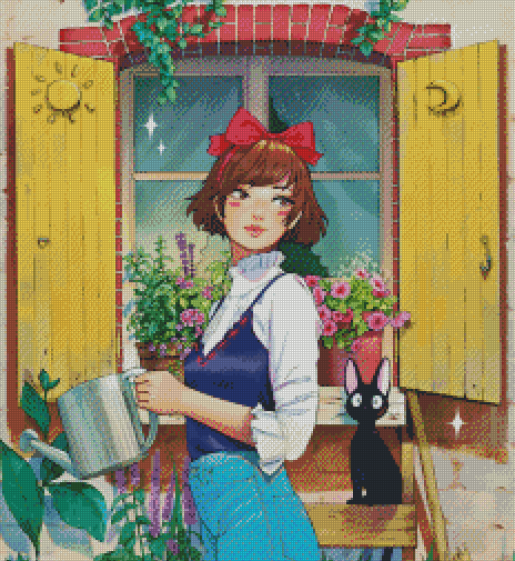 Kiki In The Garden