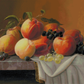 Peaches, Grapes, and Apples | Severin Roesen