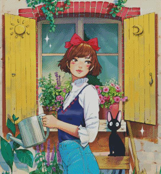 Kiki In The Garden