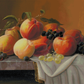 Peaches, Grapes, and Apples | Severin Roesen