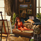 Artist In Her Habitat | Pixel Charted | Ready To Ship