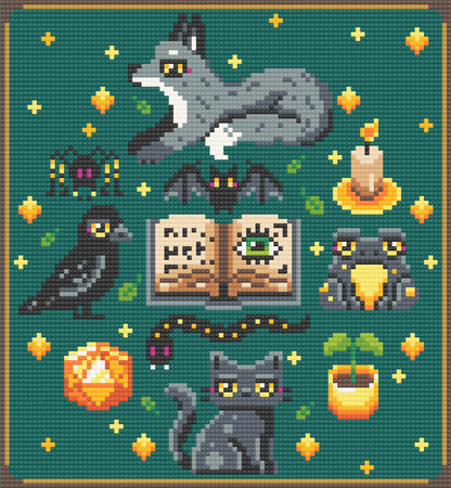 Find A Familiar | Pixel Charted | Ready To Ship
