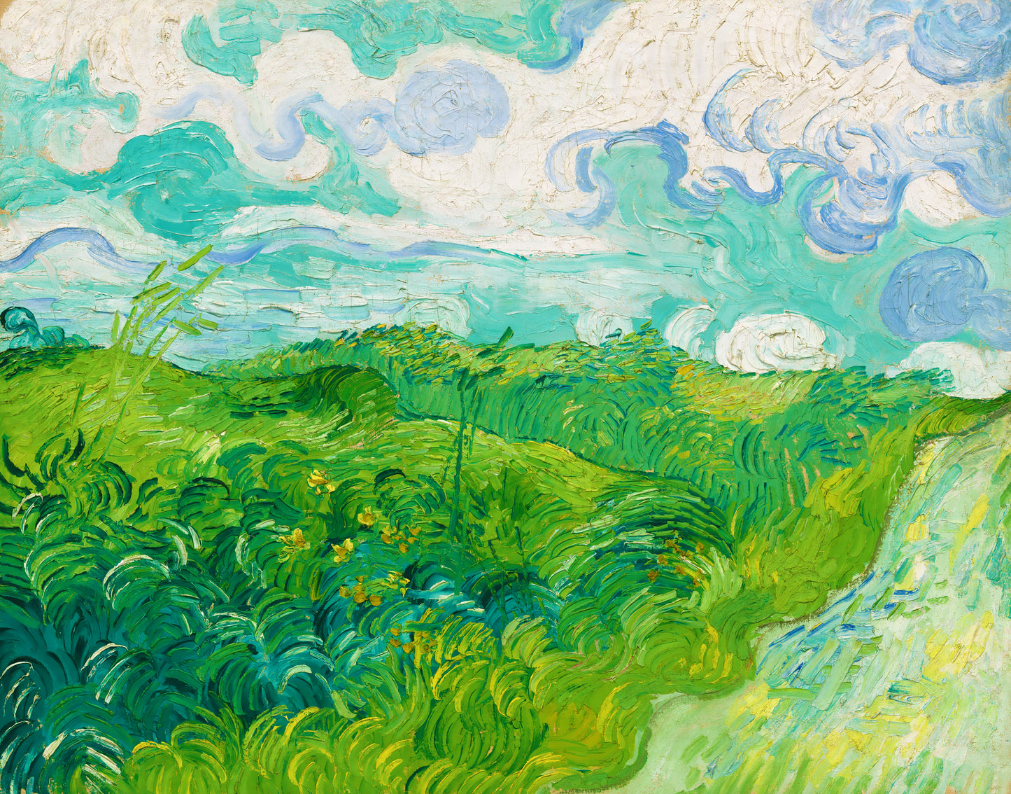 Green Wheat Fields| Vincent van Gogh