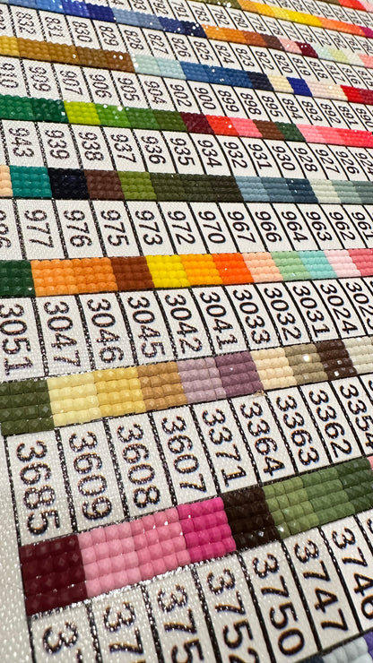 Scroll Of Colors All  447 DMC Colors Plus Special Drills | Ready To Ship