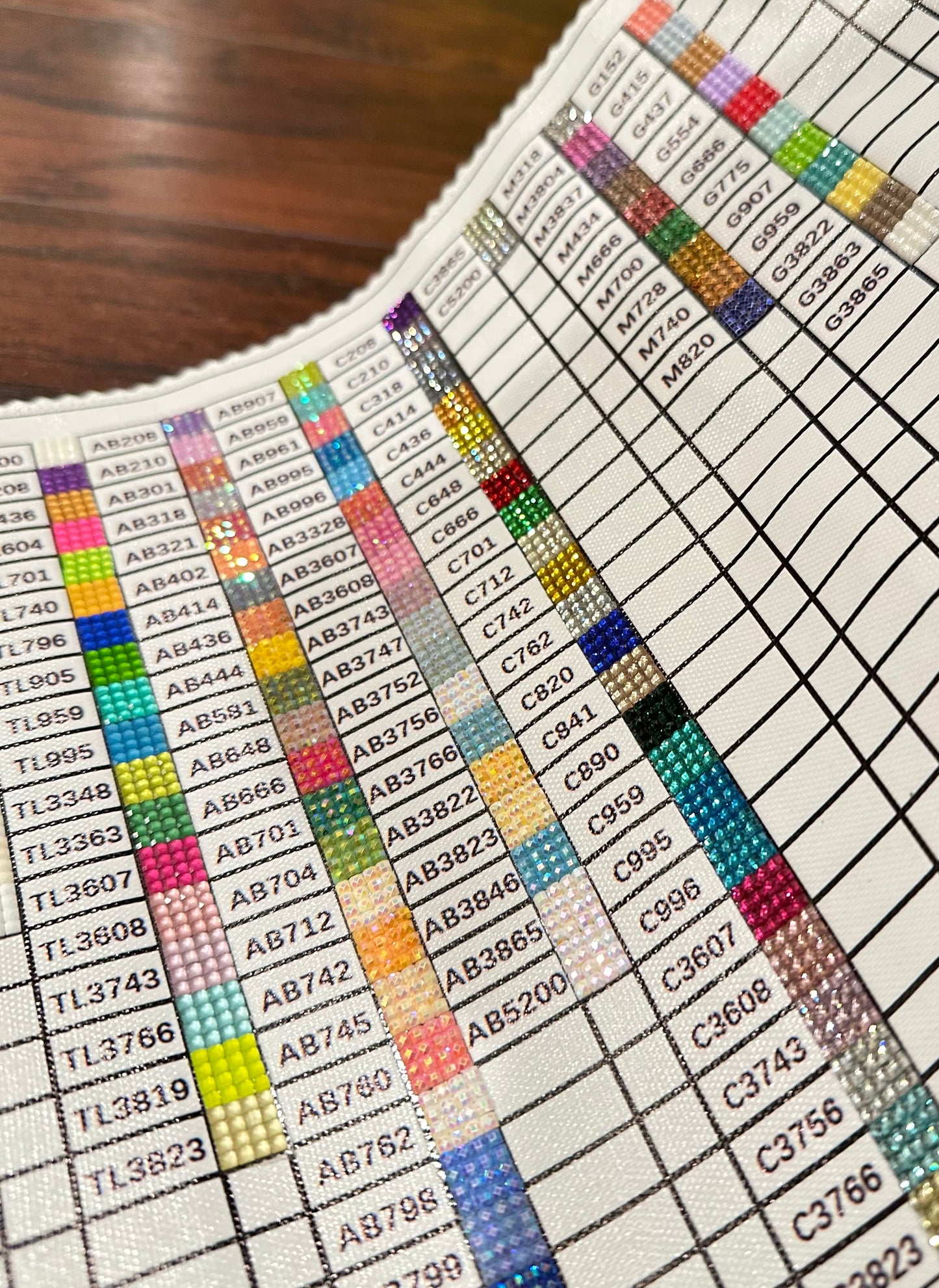 Scroll Of Colors All  447 DMC Colors Plus Special Drills | Ready To Ship