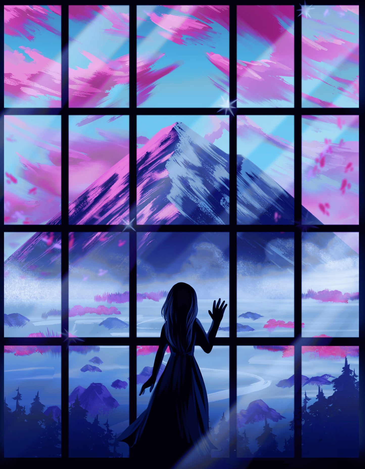 Icy Mountain View