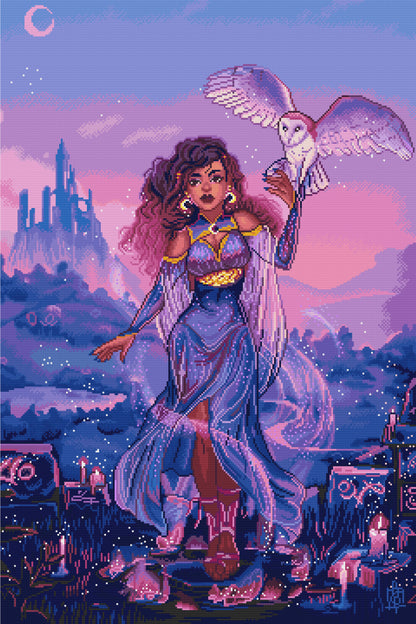Owl Sorceress | Pixel Charted