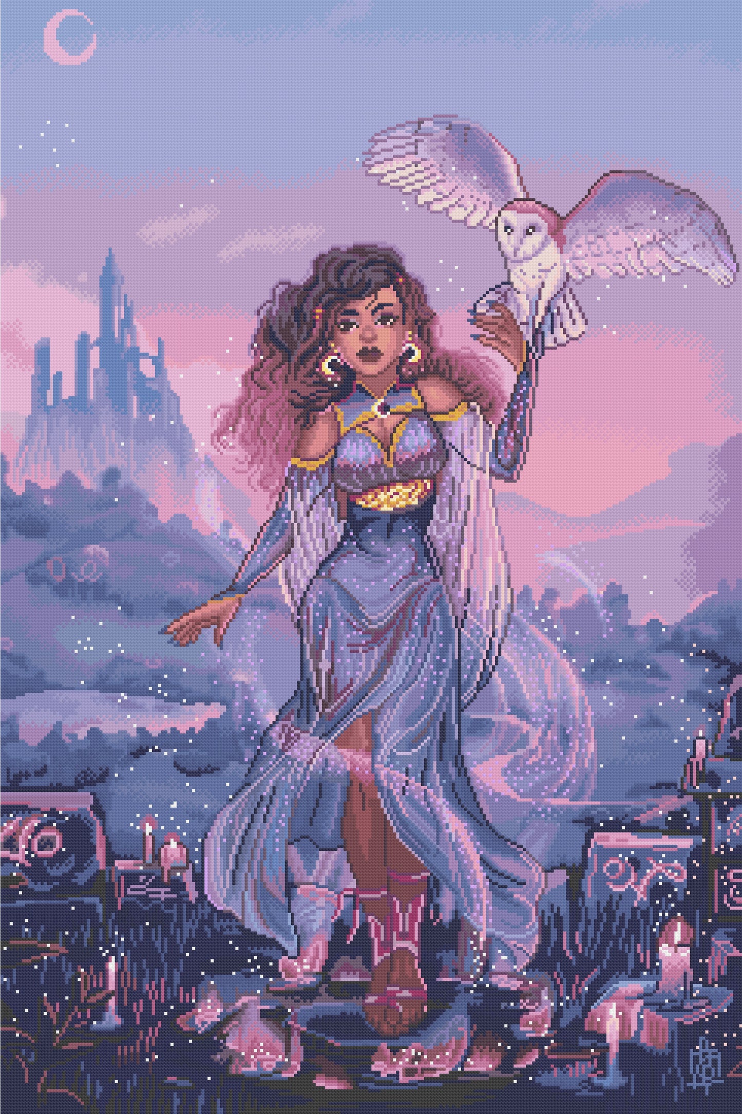 Owl Sorceress | Pixel Charted