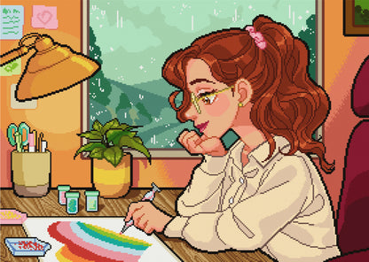 Rainy Day Spent Diamond Painting | Pixel Charted