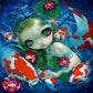 Swimming With Koi