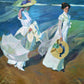 Strolling along the Seashore | Joaquin Sorolla y Bastida
