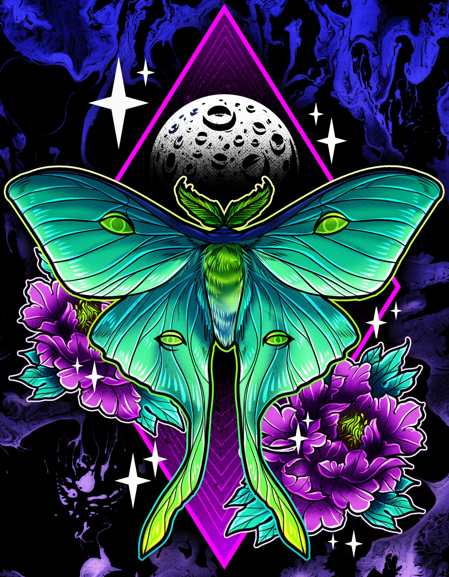 Lunamoth With The Moon