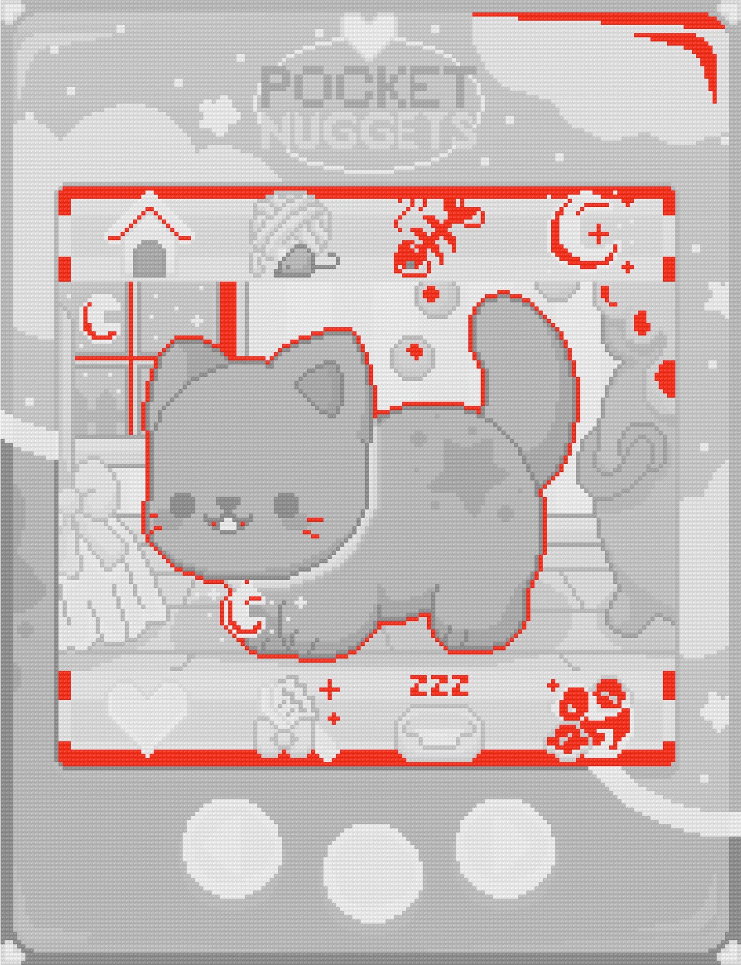 Magic Cat Pocket Nugget | Pixel Charted | Ready To Ship