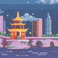 Night On The River | Pixel Charted | Ready TO Ship