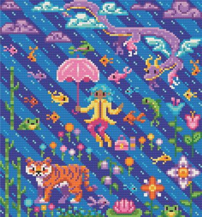 Rainy Day Magic | Pixel Charted | Ready To Ship