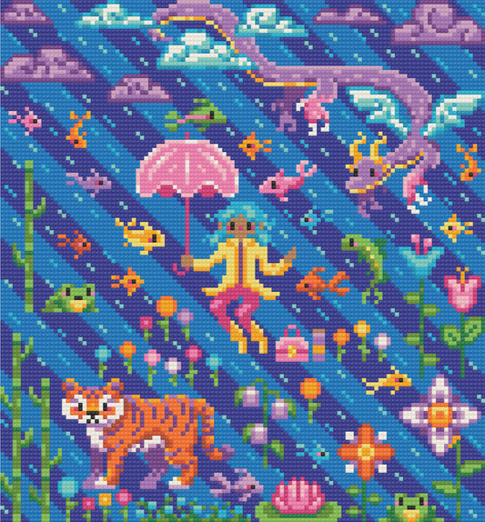 Rainy Day Magic | Pixel Charted | Ready To Ship