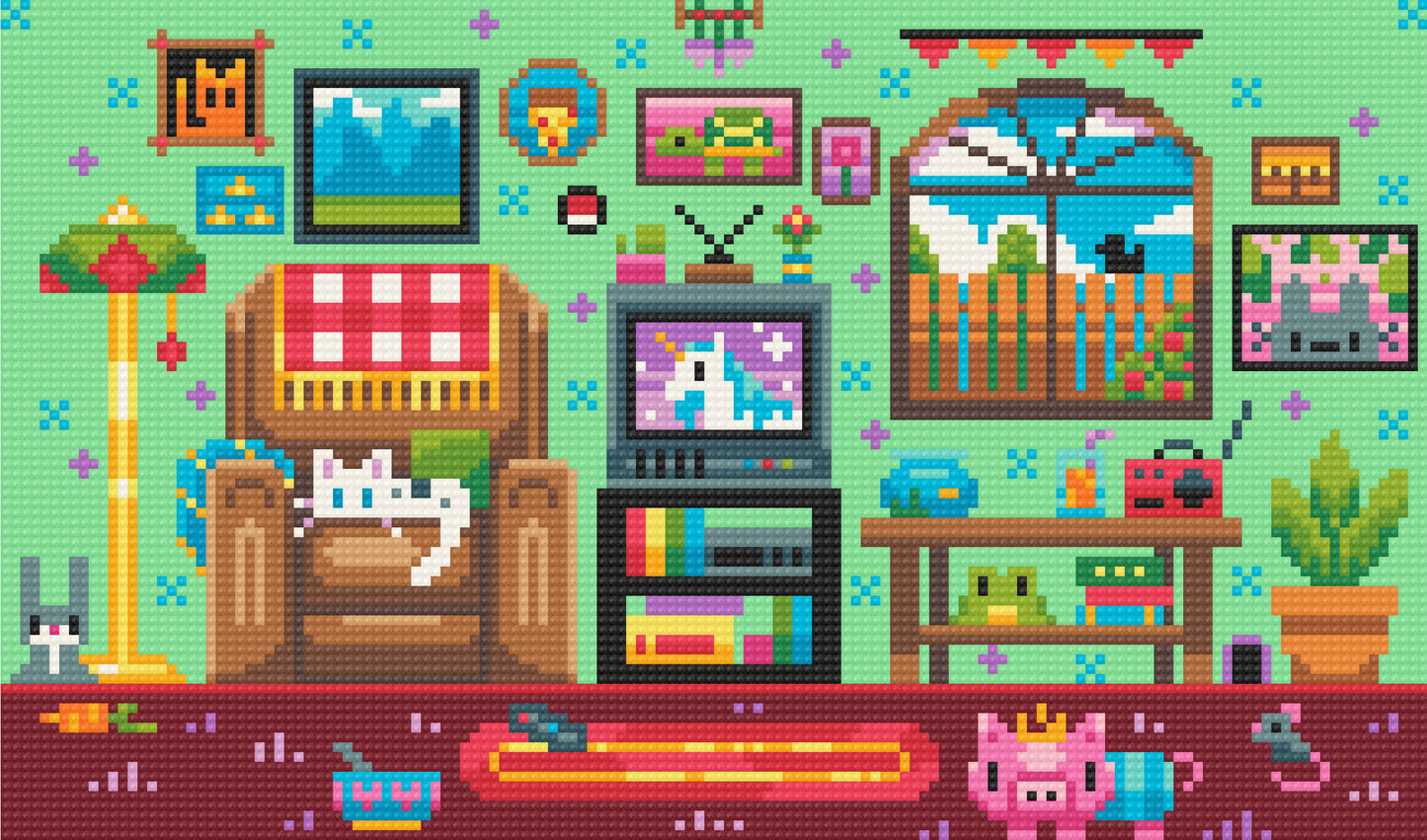 Saturday Mornings | Pixel Charted | Ready To Ship