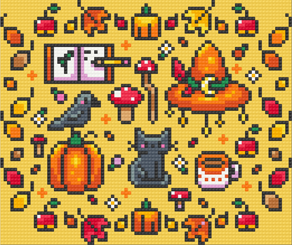Autumn Witches Collection | Pixel Charted | Ready To Ship