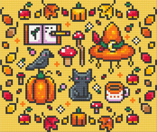 Autumn Witches Collection | Pixel Charted | Ready To Ship