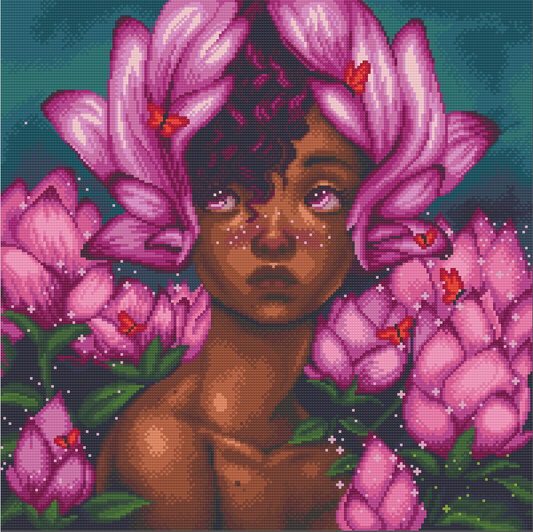 Flowers | Pixel Charted | Ready To Ship
