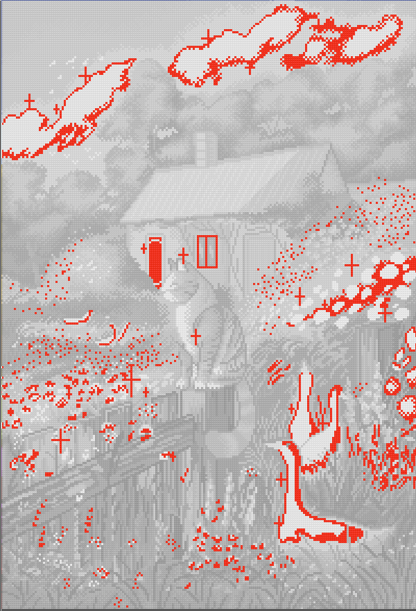 English Cottage | Pixel Charted | Ready To Ship