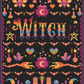 Neon Goth Witch | Pixel Charted | Ready To Ship