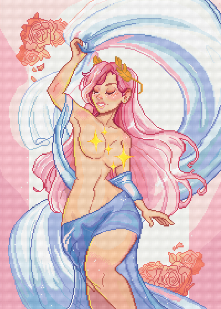 Aphrodite | Pixel Charted | Nsfw  | Ready To Ship