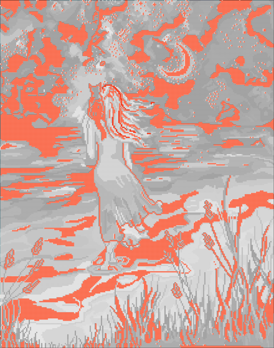 Walking Into Memory | Pixel Charted | Ready To Ship