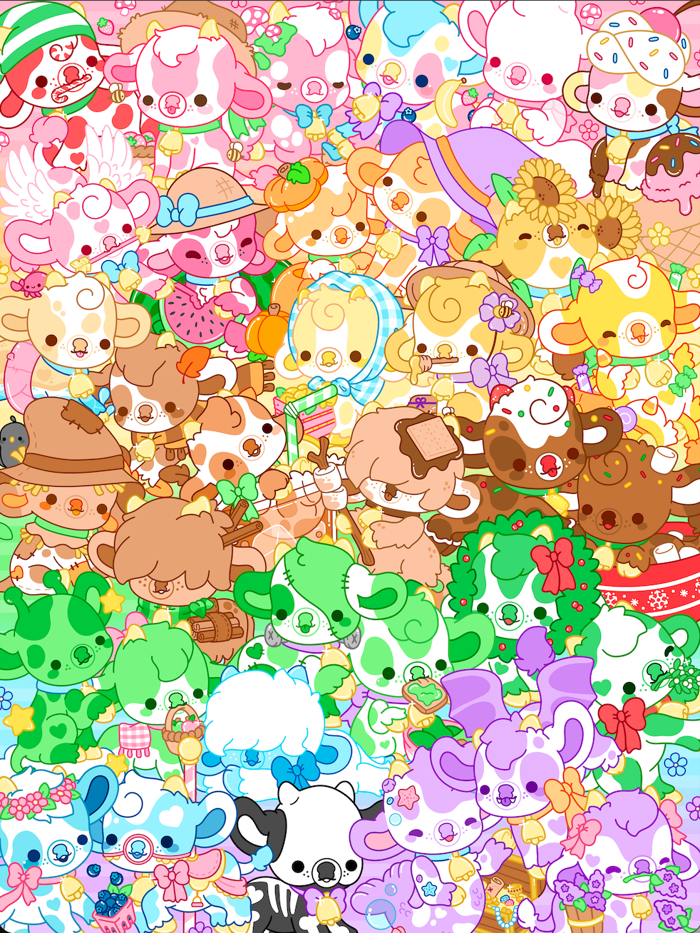 Lil Rainbow Cows