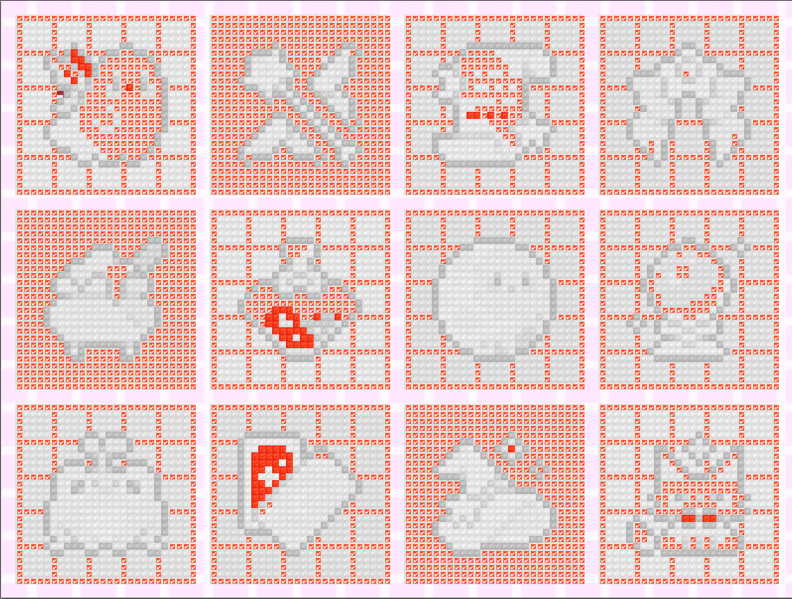 Pastel Witch Badges | Minis | Pixel Charted