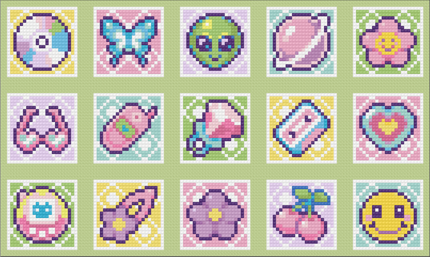 Y2K | Minis | Pixel Charted