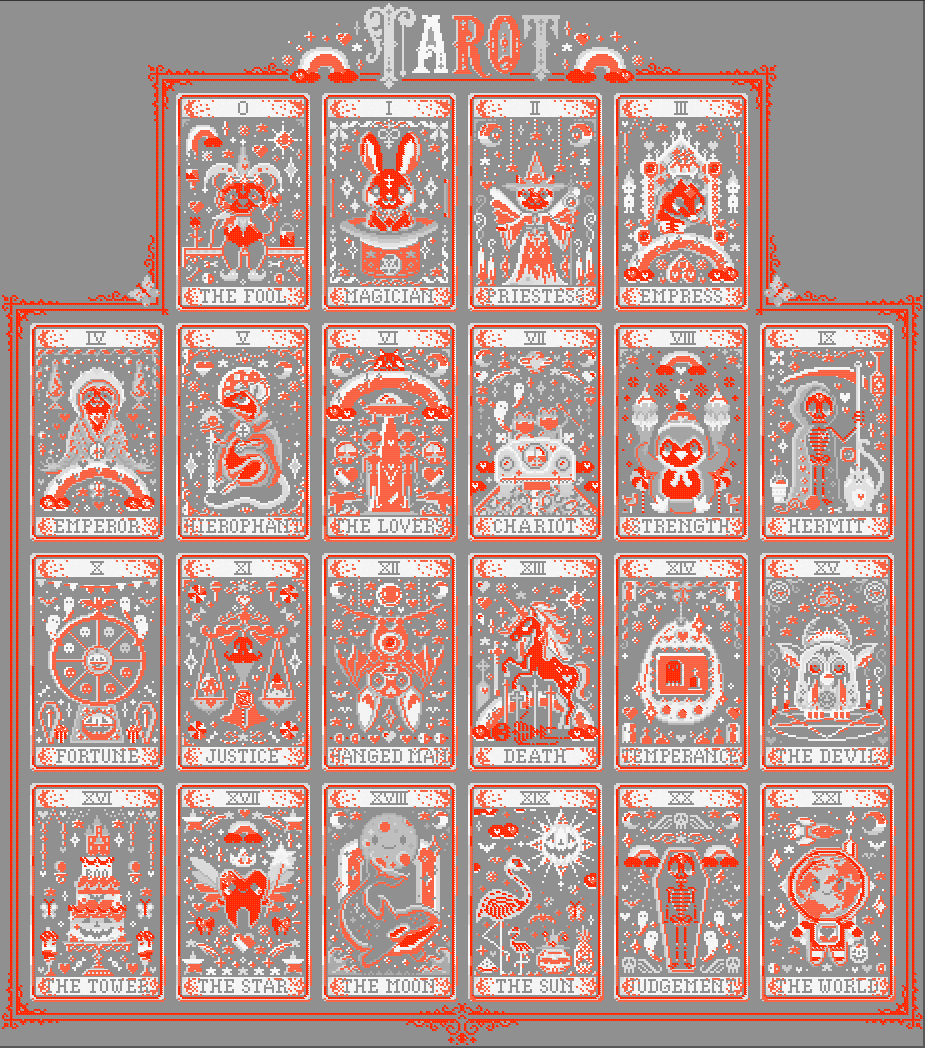 Nostalgic Major Arcana | Pixel Charted | Expert Sized XXL Kit