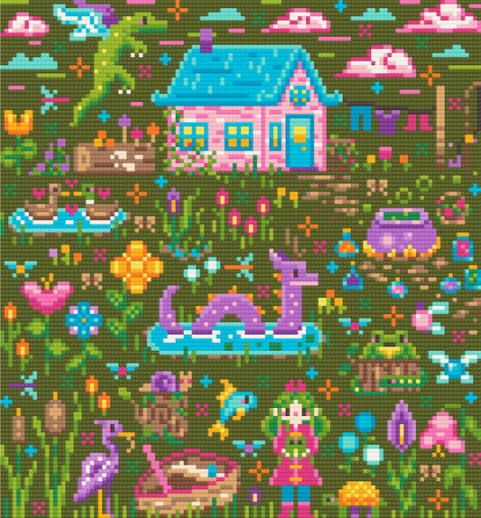 Swamp Magic | Pixel Charted | Ready To Ship