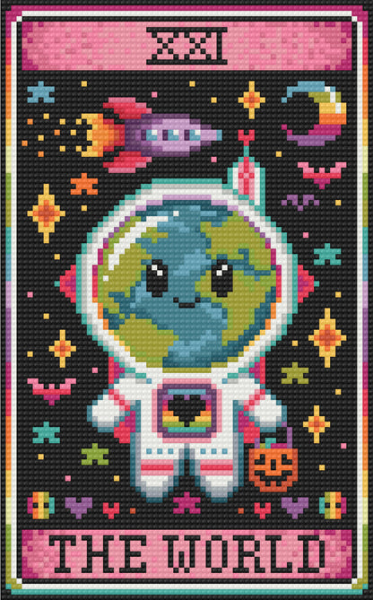 The World XXI | Pixel Charted | Ready To Ship